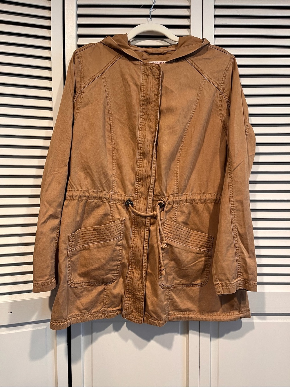 Mossimo Supply Co. Tan Hooded Utility Jacket
